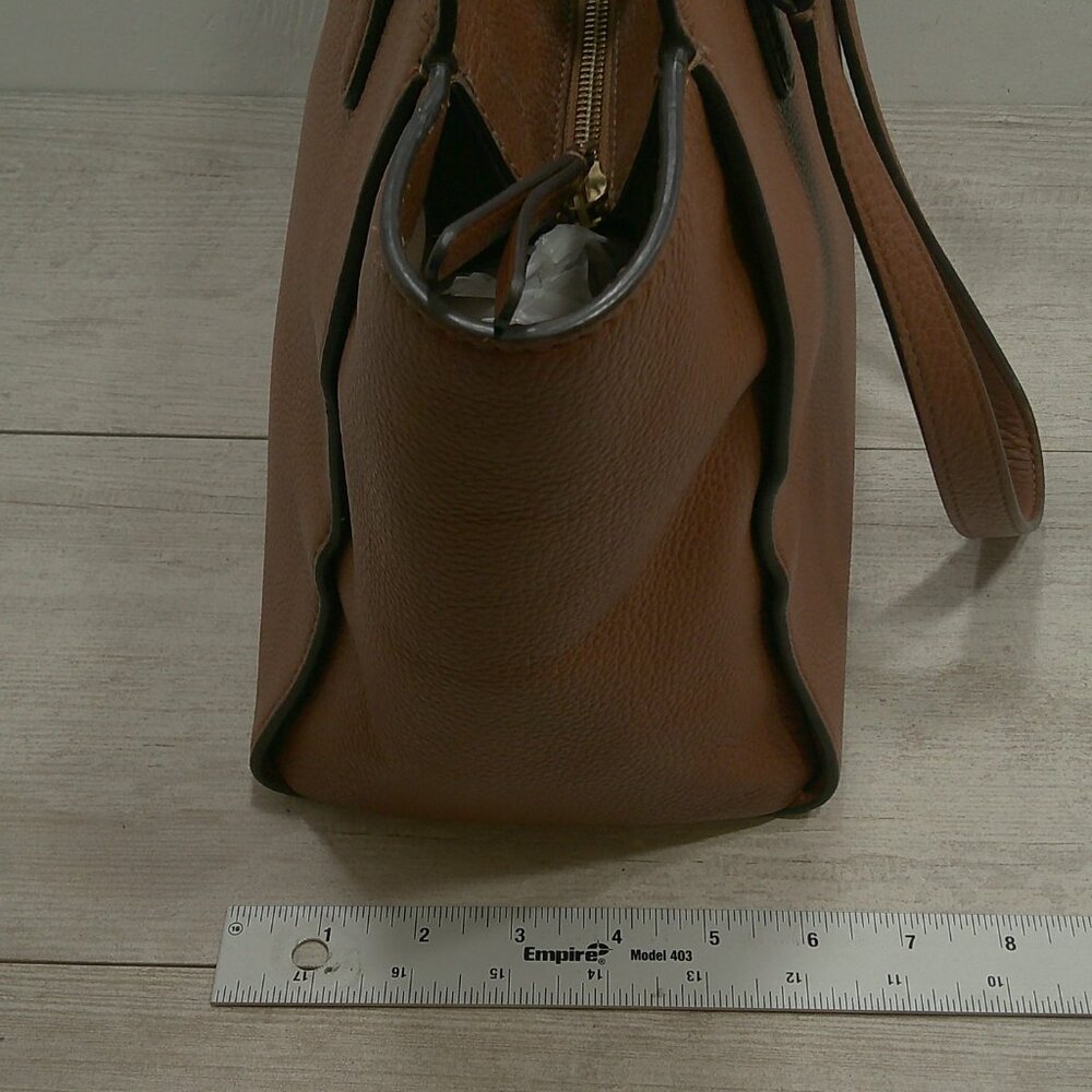 Kate Spade Jackson Satchel Gingerbread Minimalist Leather Bag Purse Pocketbook - Picture 8 of 13